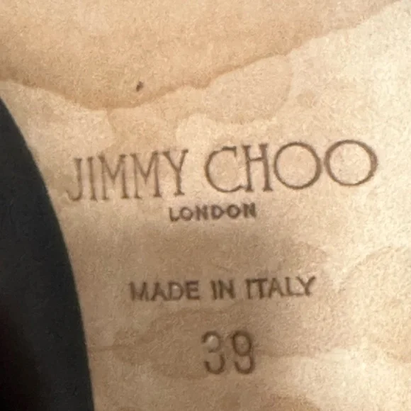 Jimmy Choo Black Leather Strappy Heels - Picture 4 of 4